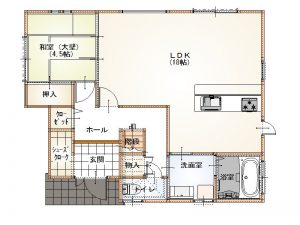 A分譲地建売間取り1F